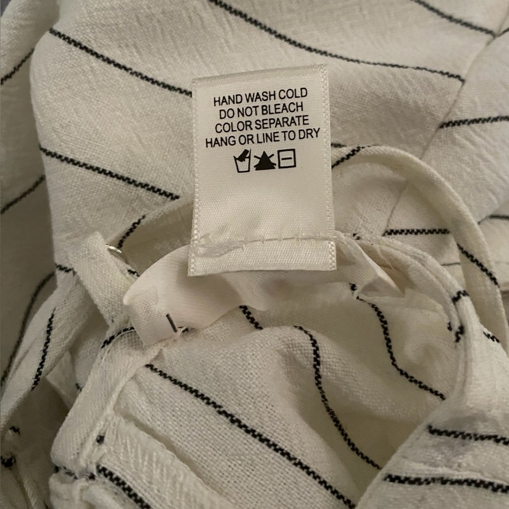 URBAN Romantics White Striped Midi Dress - Picture 11 of 11